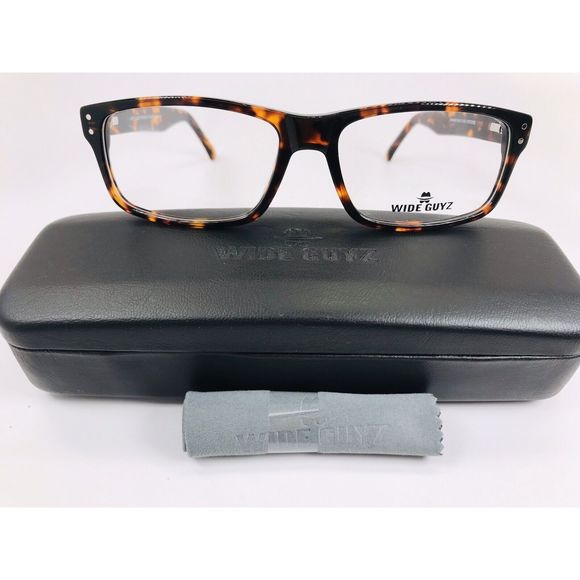 New Wide Guyz Tortoise FRANKIE Eyeglasses 58mm for The Stylish Large Man - Picture 2 of 12